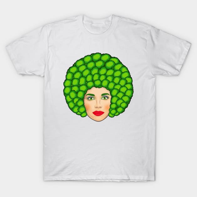 BROCCOLI HAIR T-Shirt by canzyartstudio